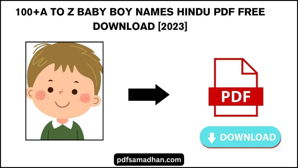  A to Z Baby Boy Names Hindu PDF FREE