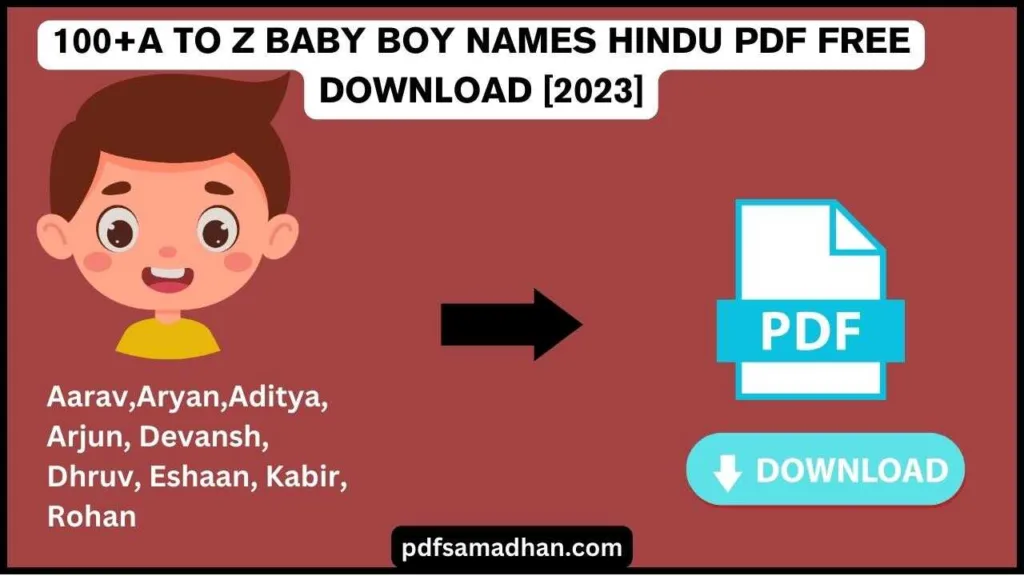 baby boy names pdf 2023