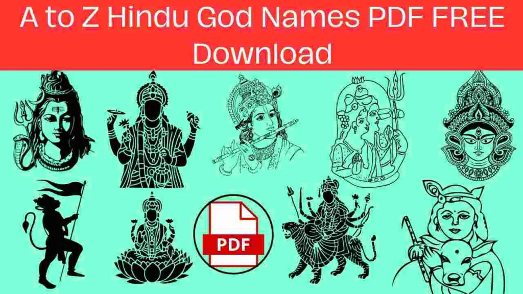 A to Z Hindu God Names PDF FREE Download